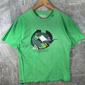 LNG green graphic tee shirt mens Size L #skater #graphictee vintage Y2K